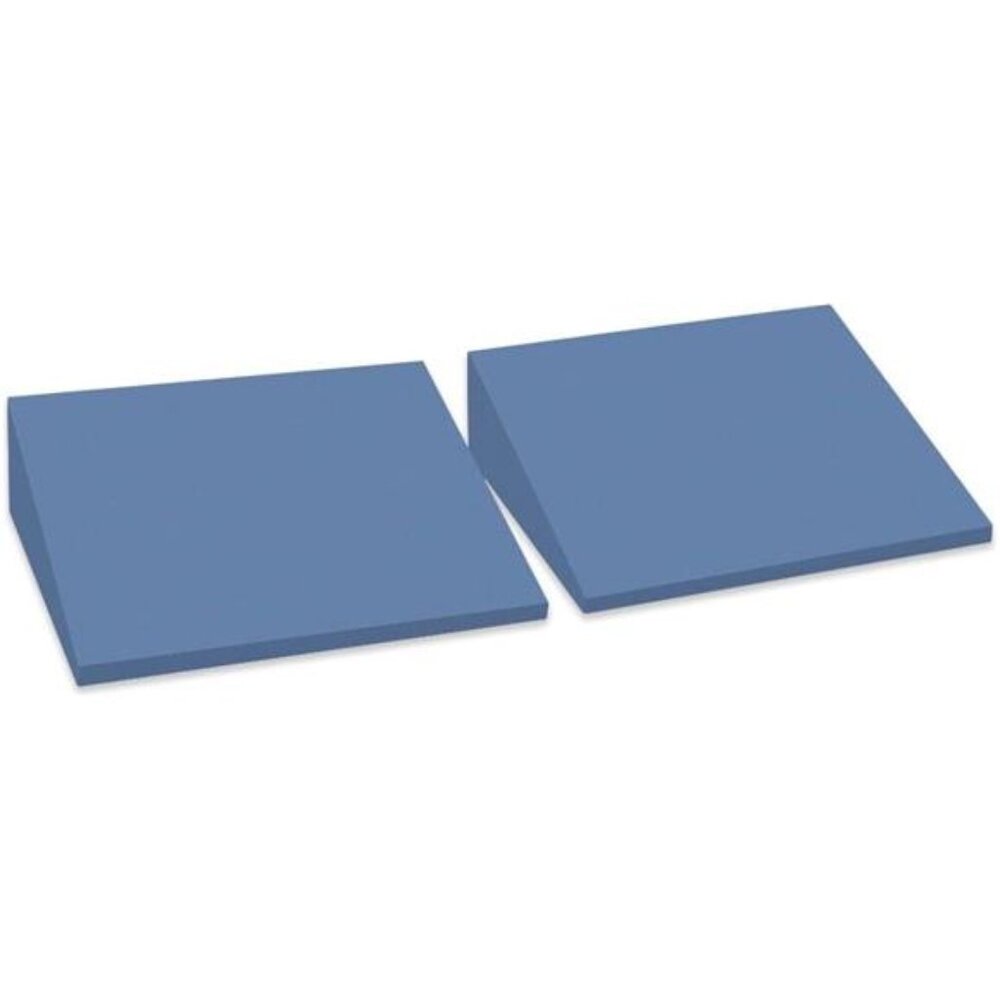 Foam Yoga Wedge Blocks, Black, Set of 2, 16.5° Incline